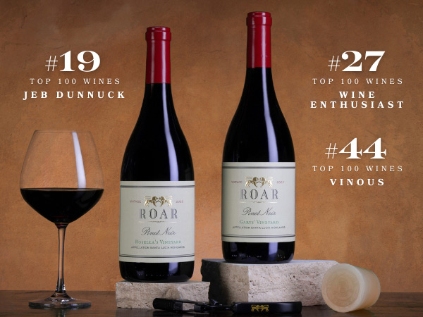 ROAR Named Top 100 Wines of the Year by Three Publications